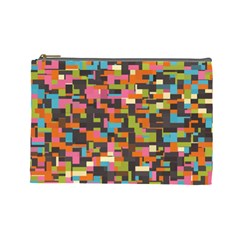 Colorful Pixels Cosmetic Bag (large)