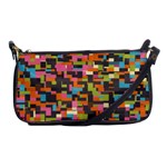 Colorful pixels Shoulder Clutch Bag Front