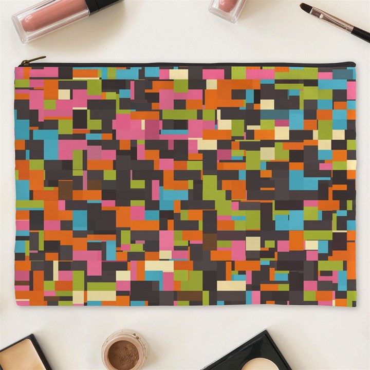 Colorful pixels Cosmetic Bag (XXXL)