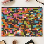 Colorful pixels Cosmetic Bag (XXXL) Back