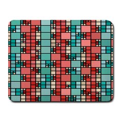 Red And Green Squares Small Mousepad