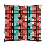 Red and green squares Cushion Case (Two Sides) Front