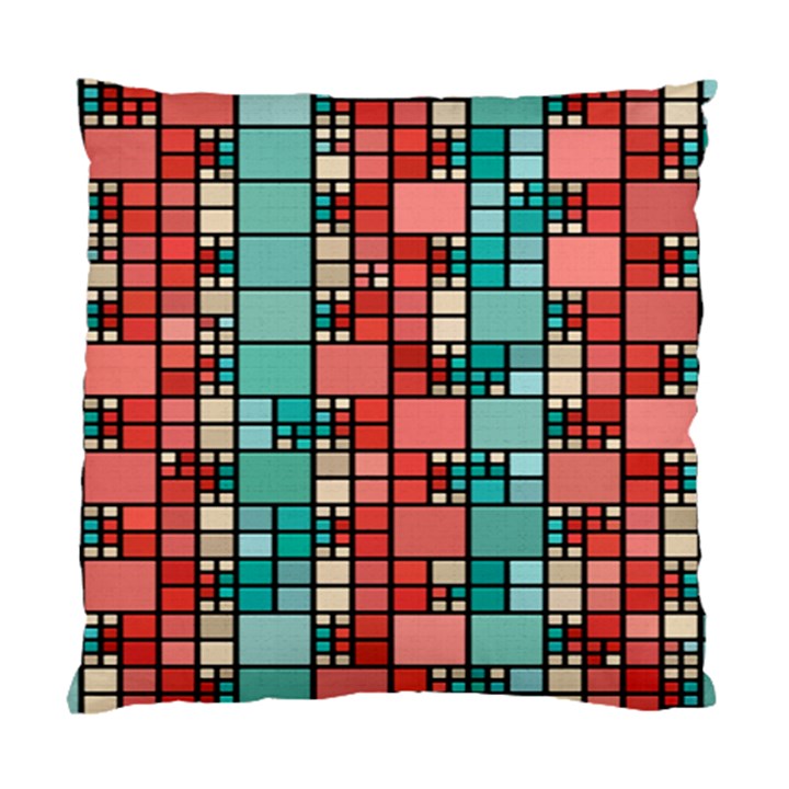 Red and green squares Cushion Case (Two Sides)