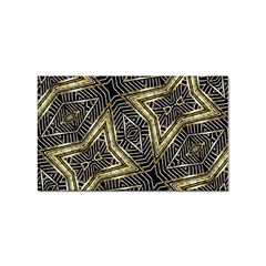 Geometric Tribal Golden Pattern Print Sticker (rectangle)