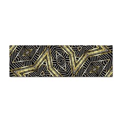 Geometric Tribal Golden Pattern Print Bumper Sticker