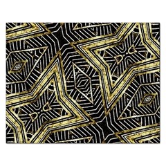 Geometric Tribal Golden Pattern Print Jigsaw Puzzle (Rectangle)