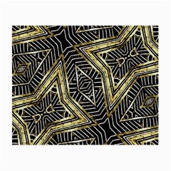 Geometric Tribal Golden Pattern Print Glasses Cloth (small)