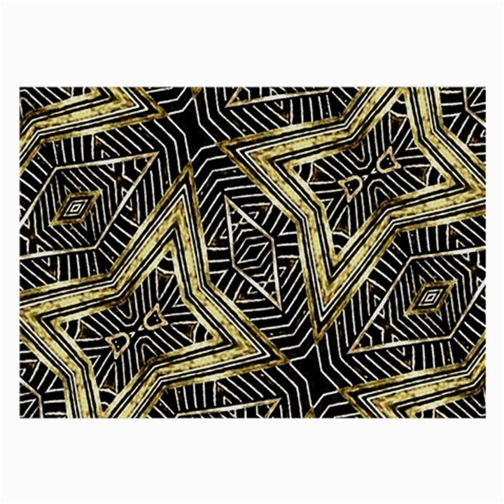 Geometric Tribal Golden Pattern Print Glasses Cloth (Large, Two Sided)