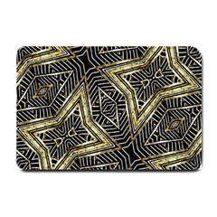 Geometric Tribal Golden Pattern Print Small Door Mat