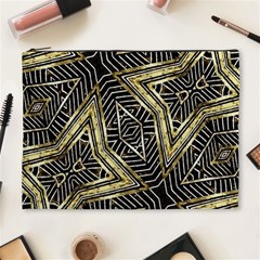 Geometric Tribal Golden Pattern Print Cosmetic Bag (xl)