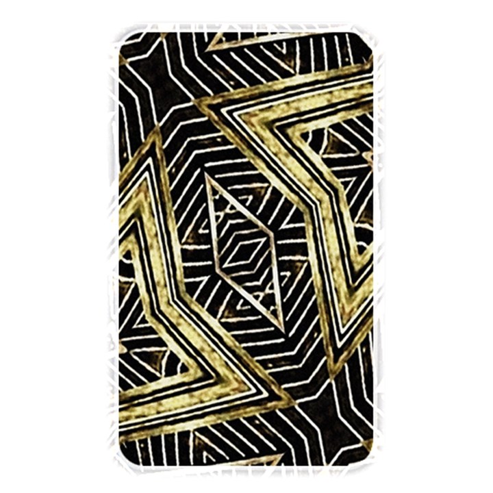 Geometric Tribal Golden Pattern Print Memory Card Reader (Rectangular)