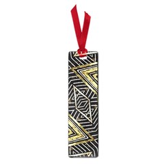 Geometric Tribal Golden Pattern Print Small Bookmark by dflcprints