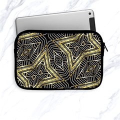 Geometric Tribal Golden Pattern Print Apple Ipad Mini Zippered Sleeve by dflcprints