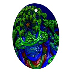 Abstract 1x Oval Ornament by icarusismartdesigns