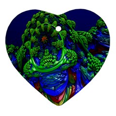 Abstract 1x Heart Ornament by icarusismartdesigns