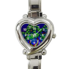 Abstract 1x Heart Italian Charm Watch 