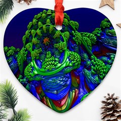 Abstract 1x Heart Ornament (two Sides)