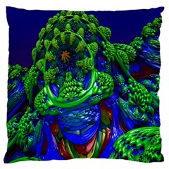 Abstract 1x Large Cushion Case (two Sided) 