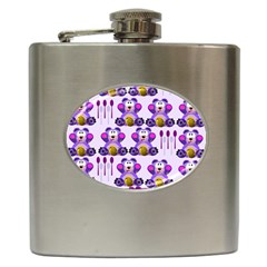 Fms Honey Bear With Spoons Hip Flask by FunWithFibro