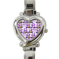 Fms Honey Bear With Spoons Heart Italian Charm Watch  by FunWithFibro