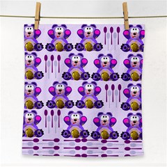 Fms Honey Bear With Spoons Face Towel by FunWithFibro