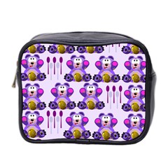 Fms Honey Bear With Spoons Mini Travel Toiletry Bag (two Sides) by FunWithFibro