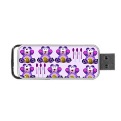 Fms Honey Bear With Spoons Usb Flash Drive V2 (two-sided)  by FunWithFibro