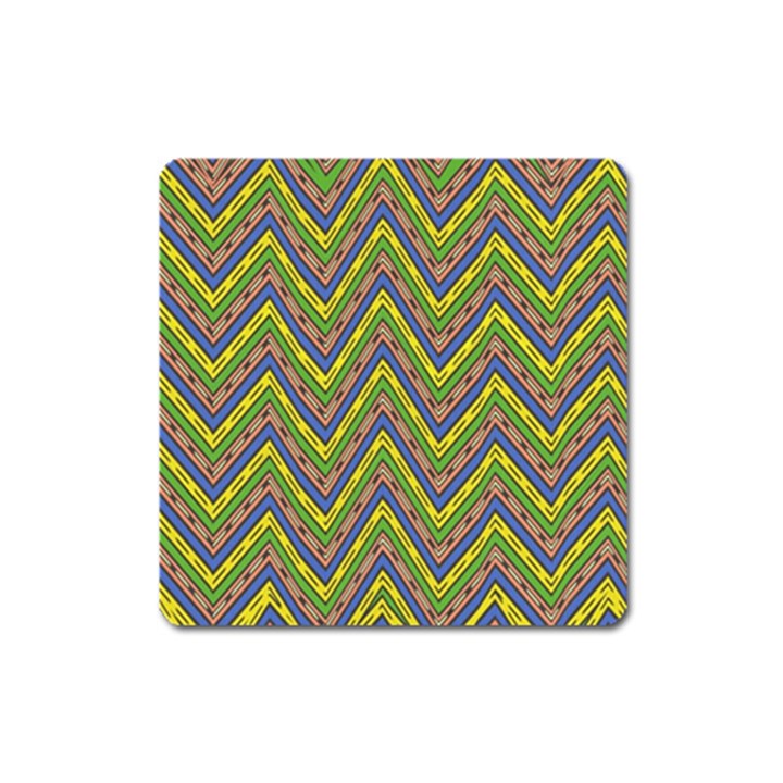 Zig zag pattern Magnet (Square)