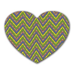 Zig Zag Pattern Heart Mousepad