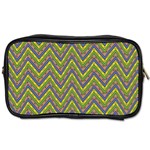 Zig zag pattern Toiletries Bag (One Side) Front