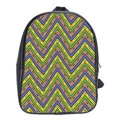 Zig Zag Pattern School Bag (xl)