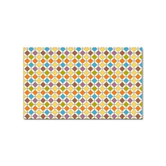 Colorful Rhombus Pattern Sticker Rectangular (10 Pack) by LalyLauraFLM