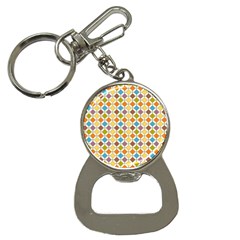 Colorful Rhombus Pattern Bottle Opener Key Chain