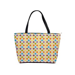 Colorful Rhombus Pattern Classic Shoulder Handbag