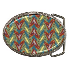 Shapes Pattern Belt Buckle by LalyLauraFLM