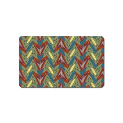 Shapes Pattern Magnet (name Card) by LalyLauraFLM