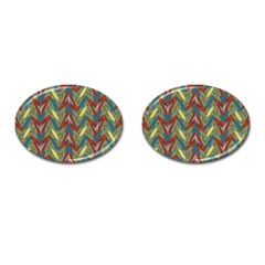 Shapes Pattern Cufflinks (oval) by LalyLauraFLM