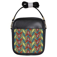 Shapes Pattern Girls Sling Bag by LalyLauraFLM