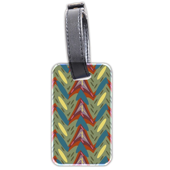 Shapes pattern Luggage Tag (two sides)