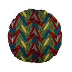 Shapes Pattern 15  Premium Round Cushion 