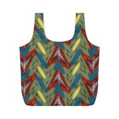 Shapes Pattern Full Print Recycle Bag (m) by LalyLauraFLM