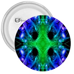 Alien Snowflake 3  Button by icarusismartdesigns