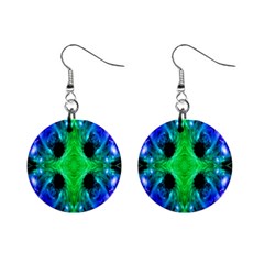 Alien Snowflake Mini Button Earrings by icarusismartdesigns