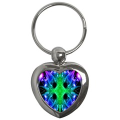 Alien Snowflake Key Chain (heart) by icarusismartdesigns