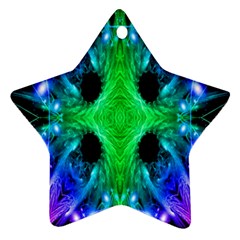 Alien Snowflake Star Ornament (two Sides)