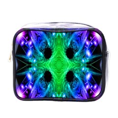 Alien Snowflake Mini Travel Toiletry Bag (one Side)