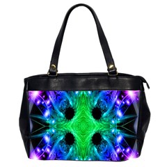 Alien Snowflake Oversize Office Handbag (two Sides) by icarusismartdesigns