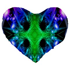 Alien Snowflake 19  Premium Heart Shape Cushion by icarusismartdesigns