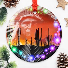 Ghost Dance Round Ornament