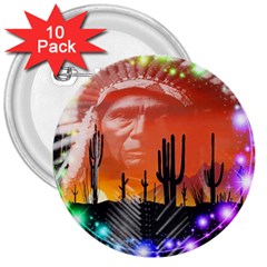 Ghost Dance 3  Button (10 Pack) by icarusismartdesigns